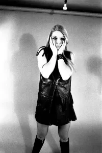 A fashion shoot from 13 April 1970 - A model wears a dress with knee lenght boots A fashion shoot from 13 April 1970 - A model wears a dress with knee lenght boots