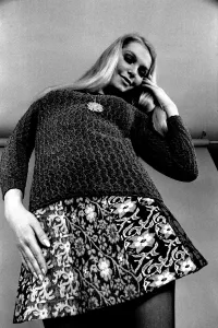 A fashion shoot from 13 April 1970 - A model wears a jumper and skirt A fashion shoot from 13 April 1970 - A model wears a jumper and skirt