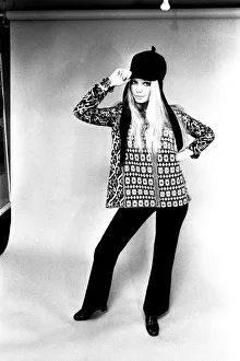 A fashion shoot from 13 April 1970 - A model wears a kaftan and trousers A fashion shoot from 13 April 1970 - A model wears a kaftan and trousers