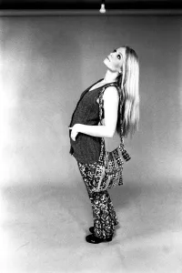 A fashion shoot from 13 April 1970 - A model wears trouses and waistcoat A fashion shoot from 13 April 1970 - A model wears trouses and waistcoat