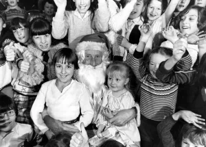 Father Christmas at East Kilbride youth club. Santa, Archie McGibbon Father Christmas at East Kilbride youth club. Santa, Archie McGibbon