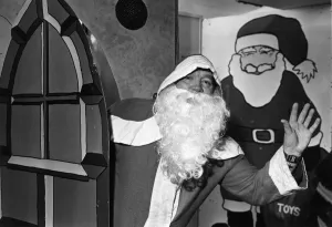 Father Christmas at the New Brighton Community Centre grotto. 11th December 1991 Father Christmas at the New Brighton Community Centre grotto. 11th December 1991
