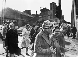Female workers of the Tate and Lyle sugar refinery in Liverpool make their way to Female workers of the Tate and Lyle sugar refinery in Liverpool make their way to