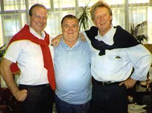 Ferenc Puskas former footballer with Jimmy Armfield and Denis Law Football Ferenc Puskas former footballer with Jimmy Armfield and Denis Law Football