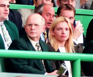 Fergus McCann August 1998 with wife Elspeth at Parkhead Fergus McCann August 1998 with wife Elspeth at Parkhead