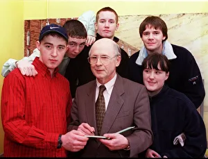 Fergus McCann signing autographs for fans March 1999 Fergus McCann signing autographs for fans March 1999