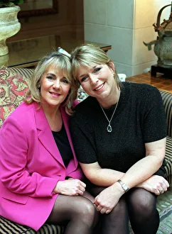Fern Britton TV presenter with Nina Myskow October 1998 For Nina Myskow Fern Britton TV presenter with Nina Myskow October 1998 For Nina Myskow