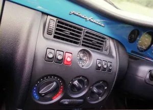 Fiat Coupe May 1999 Blue car Interior dash board Fiat Coupe May 1999 Blue car Interior dash board