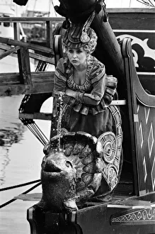 Filming of the children's television series Worzel Gummidge at Brixham harbour in Filming of the children's television series Worzel Gummidge at Brixham harbour in