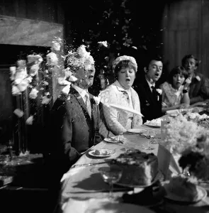 Films Carry On Loving Film 1970 Filming at Pinewood Studios Kenneth Williams in disgust Films Carry On Loving Film 1970 Filming at Pinewood Studios Kenneth Williams in disgust