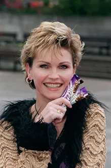 Fiona Fullerton Actress May 1998 Launching a new chocolate bar from Cadbury' Fiona Fullerton Actress May 1998 Launching a new chocolate bar from Cadbury'