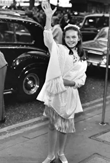 Fiona Fullerton child actress arriving at film premiere aged 11 - 4th June 1969 Fiona Fullerton child actress arriving at film premiere aged 11 - 4th June 1969