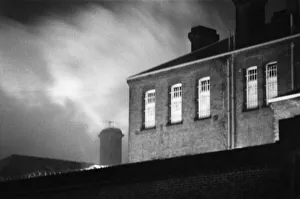 Firemen tackle a blaze in the library at Chelmsford Prison. 20th March 1978 Firemen tackle a blaze in the library at Chelmsford Prison. 20th March 1978