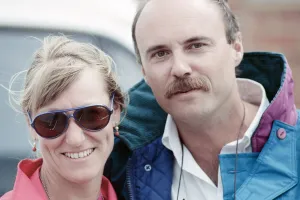 The first all female crew to sail around the world, skippered by 27 year old Tracy The first all female crew to sail around the world, skippered by 27 year old Tracy
