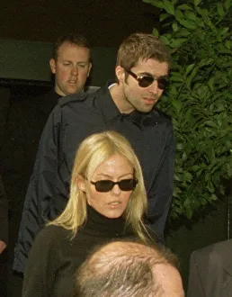The first picture of the newlyweds Liam Gallagher and Patsy Kensit both wearing The first picture of the newlyweds Liam Gallagher and Patsy Kensit both wearing