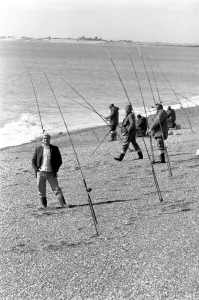 Fishing/Fisherman/Fishermen Sport/Outdoor: 2000 anglers fish from Folkestone Beaches Fishing/Fisherman/Fishermen Sport/Outdoor: 2000 anglers fish from Folkestone Beaches