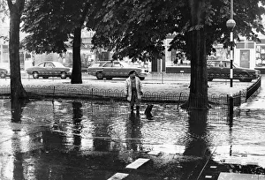 Flooding in Norton High Street 25th June 1980 Flooding in Norton High Street 25th June 1980