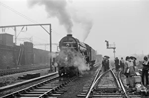The Flying Scotsman steam locomotive pictured leaving Liverpool for Derby The Flying Scotsman steam locomotive pictured leaving Liverpool for Derby