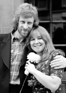 Folk Singer Sandy Denny marries Trevor Lucas of the Folk Group Fairport Convention at Folk Singer Sandy Denny marries Trevor Lucas of the Folk Group Fairport Convention at