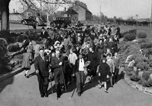 Followed by local children the tutti-men set out to pay their calls for a coin or a kiss Followed by local children the tutti-men set out to pay their calls for a coin or a kiss