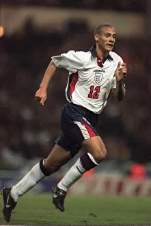 Football - England's Rio Ferdinand during the game between England Football - England's Rio Ferdinand during the game between England