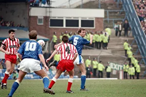 Football match, Birmingham City v Stoke City, final score 1-1, League Division Three Football match, Birmingham City v Stoke City, final score 1-1, League Division Three