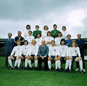 Football Teams Preston North End Football Club July 1973-74 Bobby Charlton stands Football Teams Preston North End Football Club July 1973-74 Bobby Charlton stands