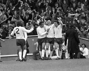 Football Tottenham Hotspur v Arsenal October 1973 cheers alround for Spurs man Alan Football Tottenham Hotspur v Arsenal October 1973 cheers alround for Spurs man Alan