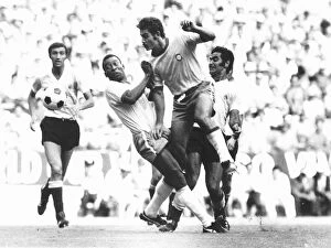 00236 Collection: Football World Cup Semi Final 1970 Brazil 3 Uraguay 1 Roberto Rivelino