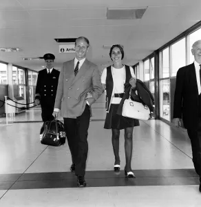 Footballer Bobby Charlton and his wife Norma leaving Heathrow Airport for Australia Footballer Bobby Charlton and his wife Norma leaving Heathrow Airport for Australia