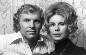 Footballer Bobby Moore England and West Ham seen here posing with his wife Tina Footballer Bobby Moore England and West Ham seen here posing with his wife Tina