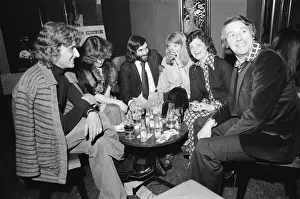 Footballer George Best with friends at his night club Slack Alice in Manchester Footballer George Best with friends at his night club Slack Alice in Manchester