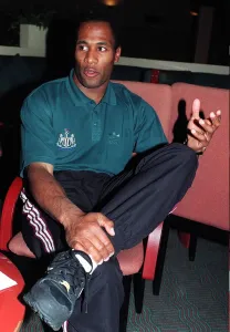 Footballer Les Ferdinand during his interview with Daily Mirrors Harry Harris Footballer Les Ferdinand during his interview with Daily Mirrors Harry Harris