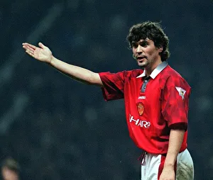 Footballer Roy Keane in action for Manchester United. January 1997 Footballer Roy Keane in action for Manchester United. January 1997