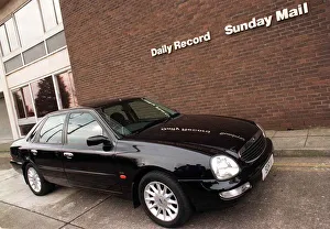 FORD SCORPIO saloon March 1998 SDR 11 parked outside Daily Record Sunday FORD SCORPIO saloon March 1998 SDR 11 parked outside Daily Record Sunday