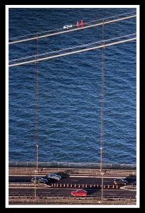 Forth Road bridge maintenance men November 1998 Forth Road bridge maintenance men November 1998