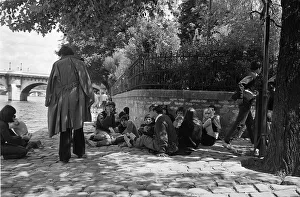 France Paris - Students gather on the banks of the River Seine France Paris - Students gather on the banks of the River Seine