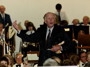 Frank Bough TV presenter drawing the raffle at a charity dinner Frank Bough TV presenter drawing the raffle at a charity dinner