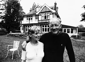 Frank Bough TV Presenter with wife Nesta at home near Maidenhead Frank Bough TV Presenter with wife Nesta at home near Maidenhead