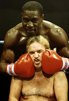 Frank Bruno Boxer with comedian Freddie Starr Frank Bruno Boxer with comedian Freddie Starr