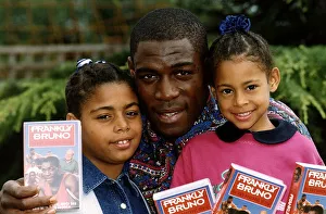 Frank Bruno Boxer with his daughters Nicola 11 and Rachel 7 promoting the new video of Frank Bruno Boxer with his daughters Nicola 11 and Rachel 7 promoting the new video of