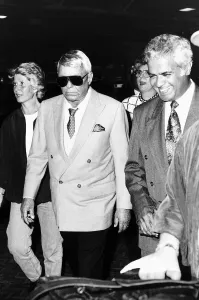 Frank Sinatra Singer Actor passing through Heathrow Airport from Germany on his way to Frank Sinatra Singer Actor passing through Heathrow Airport from Germany on his way to