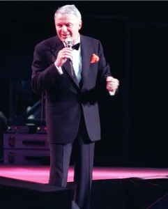 Frank Sinatra on stage in concert Ibrox July 1990 Glasgow Frank Sinatra on stage in concert Ibrox July 1990 Glasgow