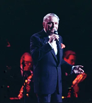 Frank Sinatra on stage in concert July 1990 Ibrox Glasgow Frank Sinatra on stage in concert July 1990 Ibrox Glasgow