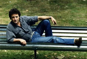 Frank Stallone Actor - lying on a bench A©Mirrorpix Frank Stallone Actor - lying on a bench A©Mirrorpix