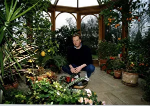 Frank Warren Boxing Promoter at home in his greenhouse Frank Warren Boxing Promoter at home in his greenhouse
