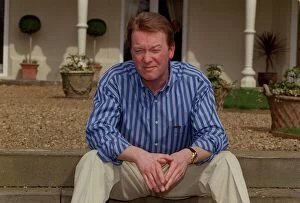 Images Dated 7th April 1998: Frank Warren Boxing Promoter May 98 Sitting on the steps of his large house