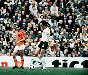 Franz Beckenbauer (West Germany) in World Cup 1974 against Holland West Franz Beckenbauer (West Germany) in World Cup 1974 against Holland West