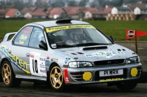 Fraser Anderson rally car May 1998 McLaren Subaru Mobil sponsorship Fraser Anderson rally car May 1998 McLaren Subaru Mobil sponsorship