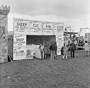 Freaks sideshow at Silcocks Fair at Skelmersdale 17th May 1973 Freaks sideshow at Silcocks Fair at Skelmersdale 17th May 1973